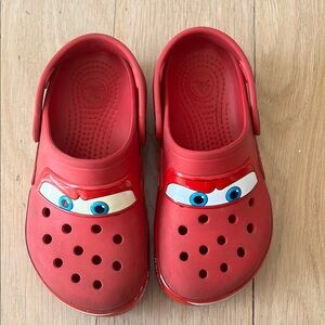 Kids Red Lightning McQueen Crocs